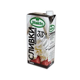 Крем сливочный "Сливки для взбивания" Элакто, 33%, 1 л (Девон)